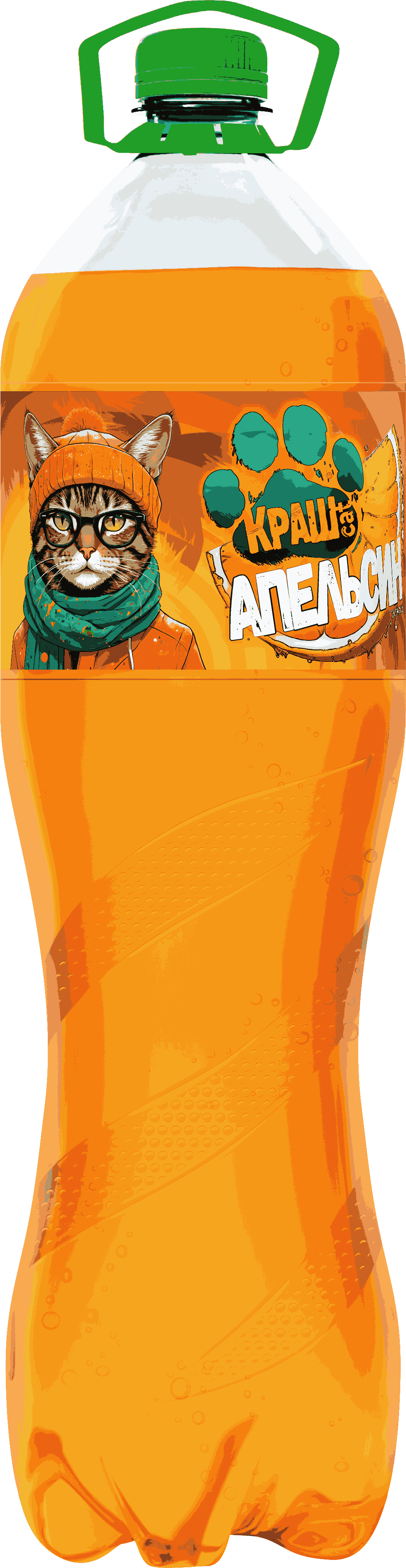 Вода солодка Краш cat 2л "Апельсин"
